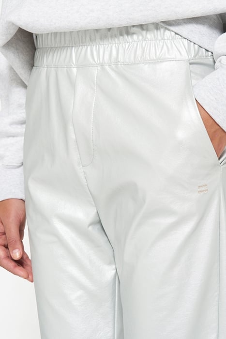 FLARED PANTS LEATHERLOOK SILVER 5