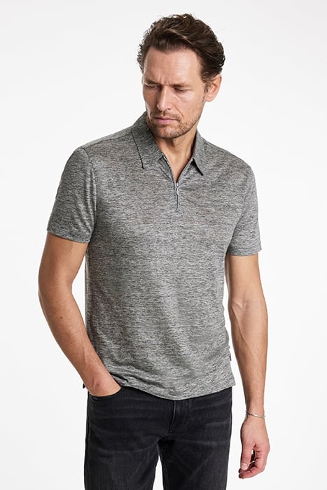 CASILLAS REGULAR FIT SS POLO WITH QUARTE MED GREY 1
