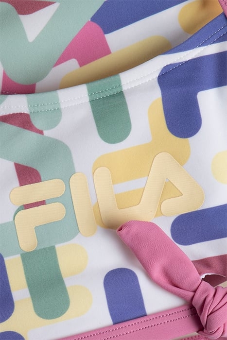 SAIDA BIKINI AOP ANTIQUE WHITE LETTER AOP 3