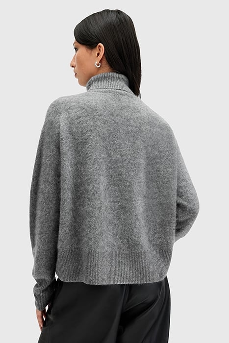 REBEL ROLL NECK GREY MELANGE 2