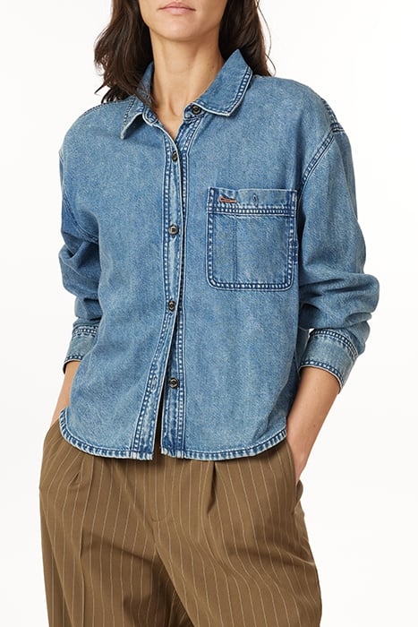 CROPPED DENIM SHIRT BEVERLY HILLS 1