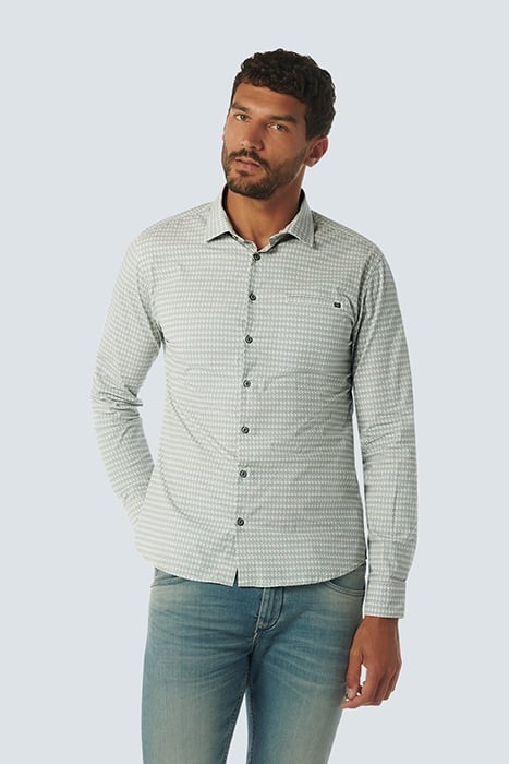 SHIRT STRETCH ALLOVER PRINTED DARK STEEL 1