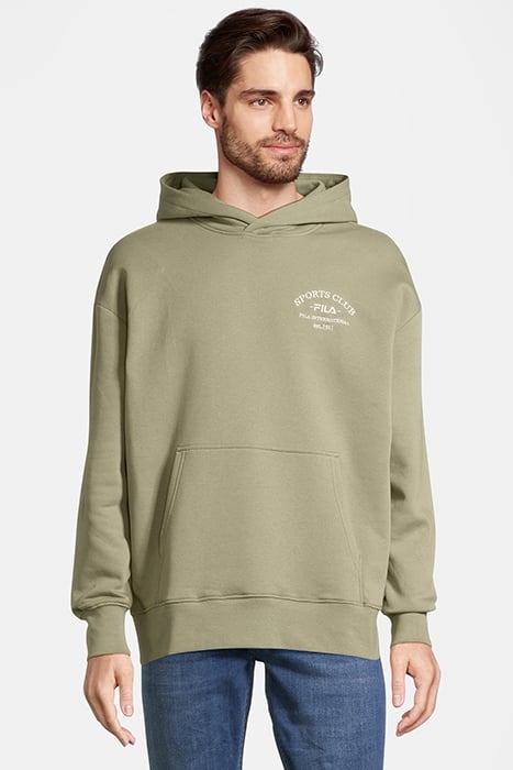 BENZ LOOSE FIT HOODY OIL GREEN 1