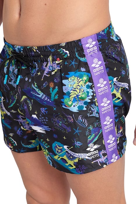 MEN'S ARENA FUN PLANET X-SHORT BLACK MULTI 4
