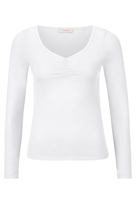 LONGSLEEVE WITH GATHERING WHITE 3