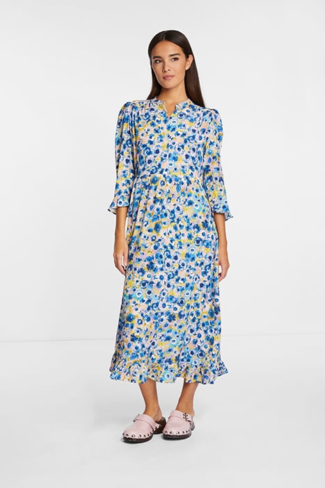 PRINTED MIDI DRESS ARCTIC BLUE 1