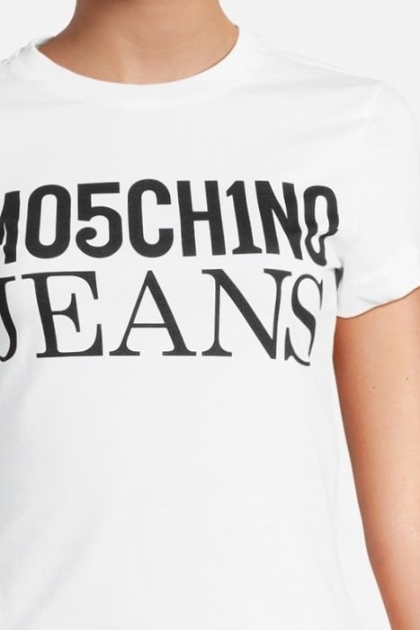 LOGO PRINT JERSEY T-SHIRT WHITE 4