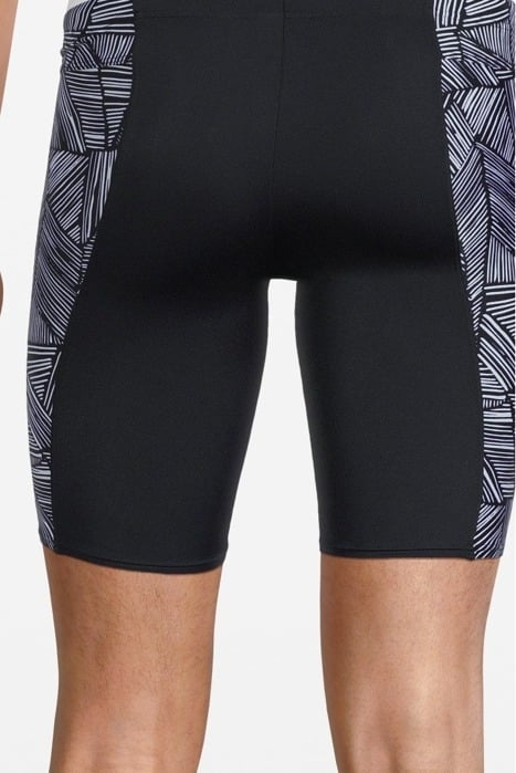 MEN'S ARENA OVERVIEW SWIM JAMMER BLACK-WHITE MULTI 4