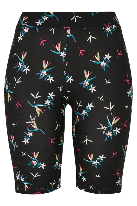 LADIES SOFT AOP CYCLE SHORTS BLACKFLORET 4