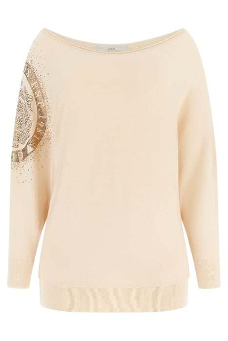 LESLIE LOGO BAT SLEE VANILLA BLUSH 1