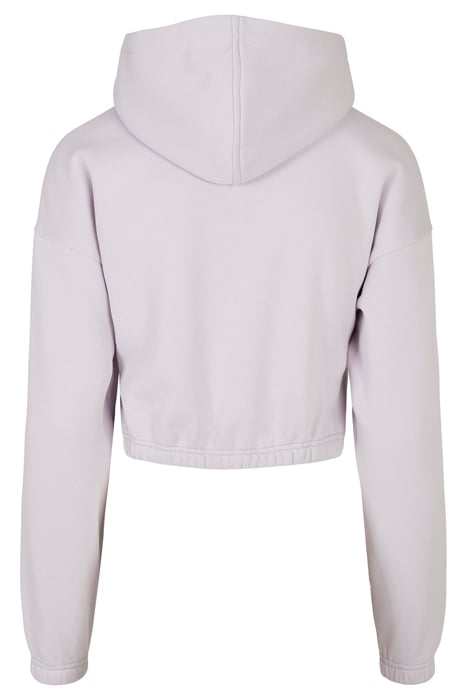 LADIES SHORT OVERSIZED SWEAT HOODY SOFTLILAC 4