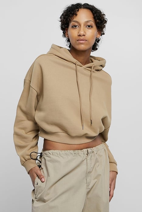 LADIES CROPPED HEAVY HOODY WARMSAND 1