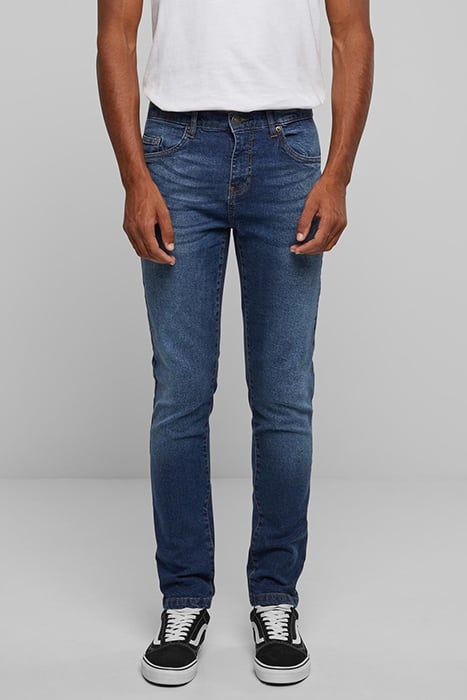 SLIM TAPERED JEANS NEW DARK BLUE WASHED 1