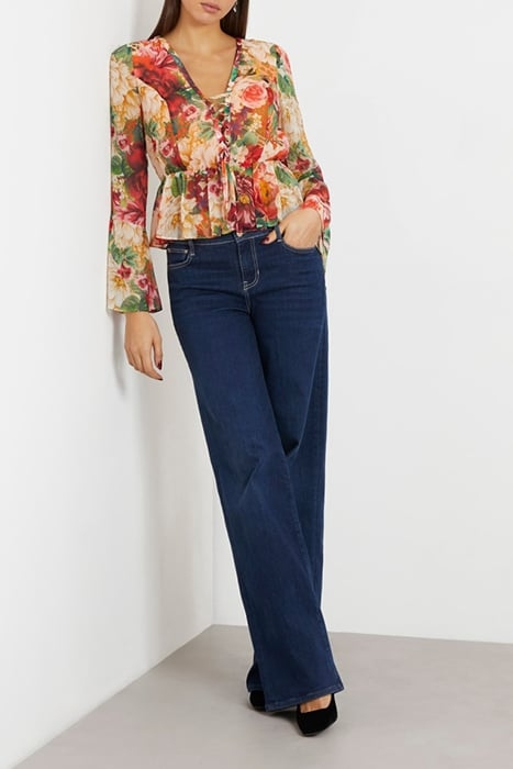 LS DEMI TOP PEONY ANIMAL PRINT 3