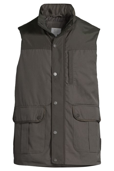 CORBY CANVAS GILET DARK GREY 3