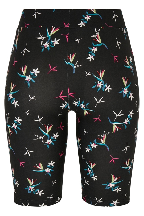 LADIES SOFT AOP CYCLE SHORTS BLACKFLORET 5