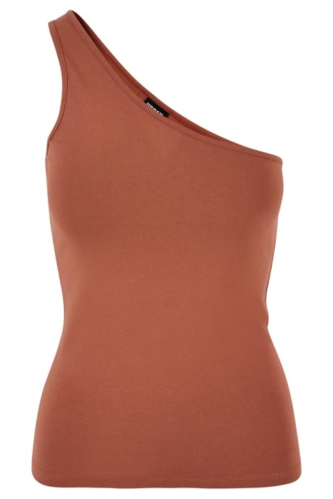 LADIES ASYMMETRIC TOP TERRACOTTA 4