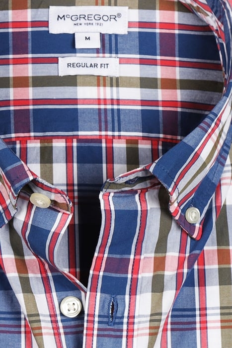 SUMMER CHECK SHIRT VINTAGE BLUE 4