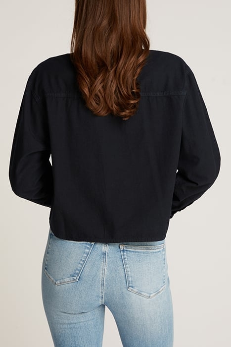 CROPPED DAD DENIM SHIRT DENIM BLACK 2