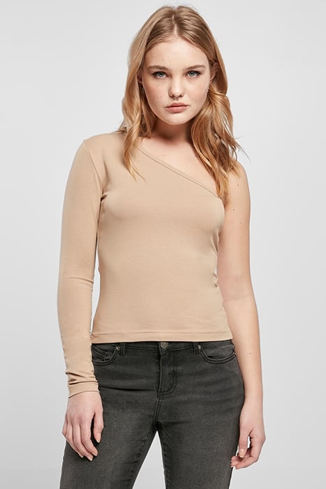 LADIES ASYMMETRIC LONGSLEEVE UNIONBEIGE 1