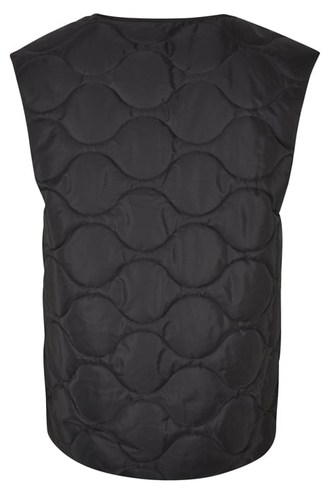 ZIPPED GILET BLACK 5