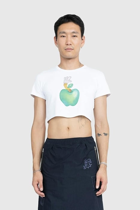 NTS X HIGHSNOBIETY – APPLE BABY TEE WHITE 1