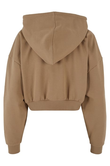LADIES CROPPED HEAVY HOODY WARMSAND 5