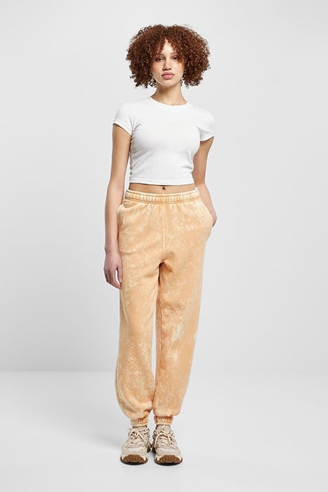 LADIES TOWEL WASHED SWEAT PANTS PALEORANGE 3
