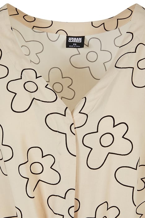 LADIES SHORT VISCOSE BELT JUMPSUIT SOFTSEAGRASSFLOWER 8