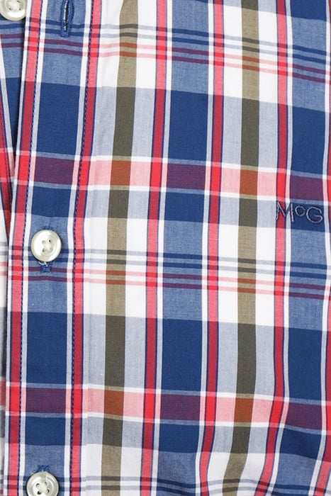 SUMMER CHECK SHIRT VINTAGE BLUE 5