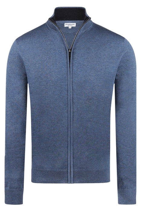 ZIP THRU CARDIGAN VINTAGE BLUE 4