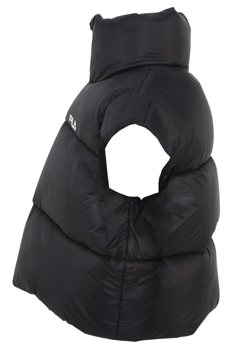 LOCKSTEDT REVERSIBLE CROPPED PUFFER VEST BLACK 4