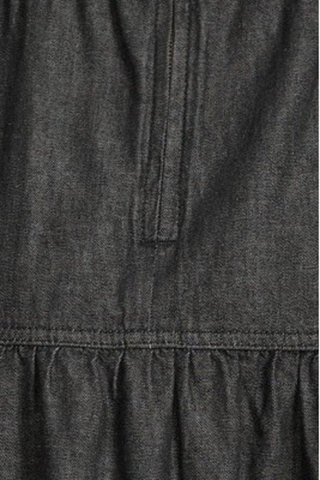 MIA TIERED DENIM MIDI SKIRT BLACK DENIM 5