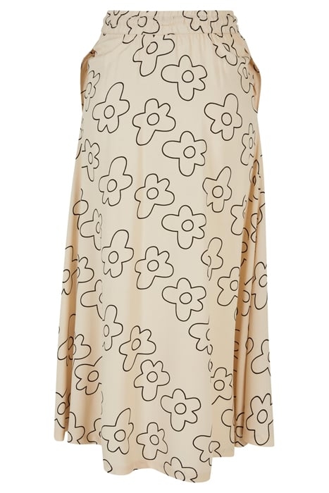 LADIES VISCOSE MIDI SKIRT SOFTSEAGRASSFLOWER 5