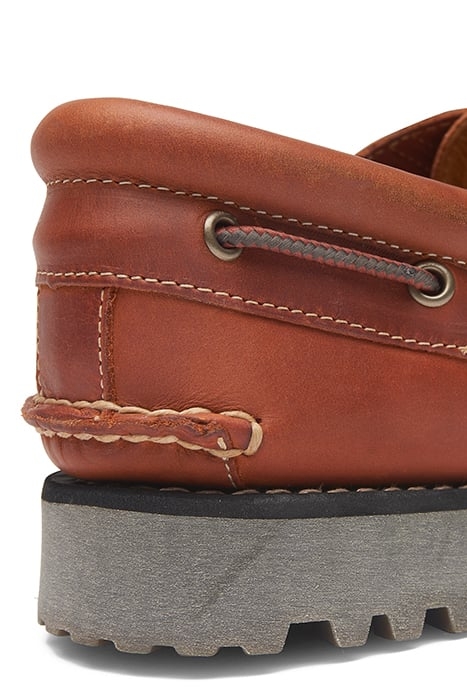 TIMBERLAND AUTHENTIC BOAT SHOE MEDIUM ORANGE FULL GRAIN 8