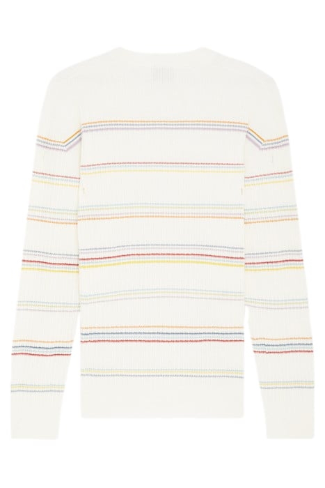 MENS SWEATER CREW NECK OFF WHITE 2