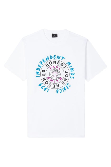 MENS REG FIT T SHIRT HONEST JOHNS WHITE 4