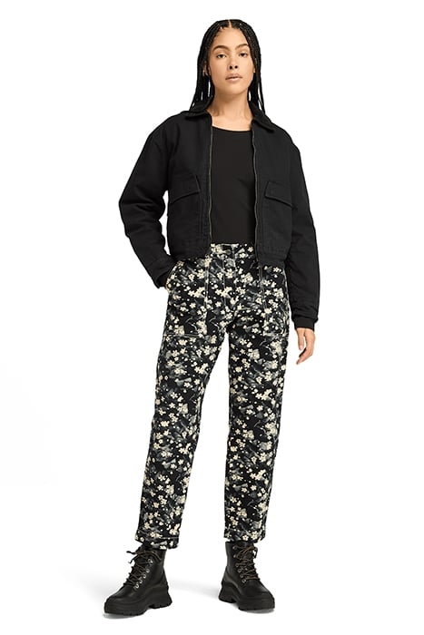 STRAFFORD QUILTED WASHED CANVAS JACKET BLACK 3