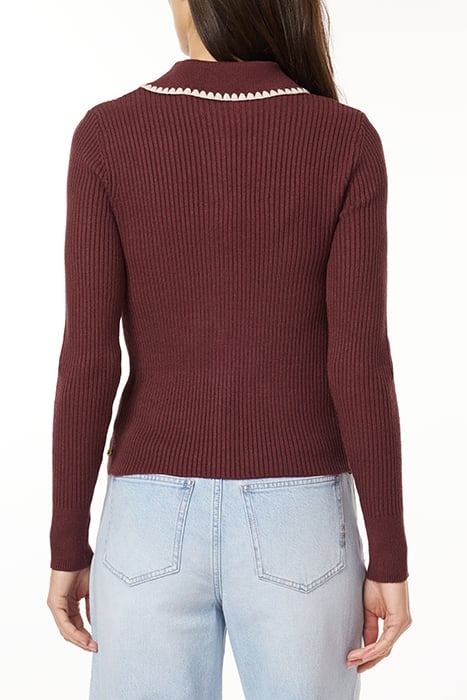 SWEATER CARDIGAN TAWNY PORT 2