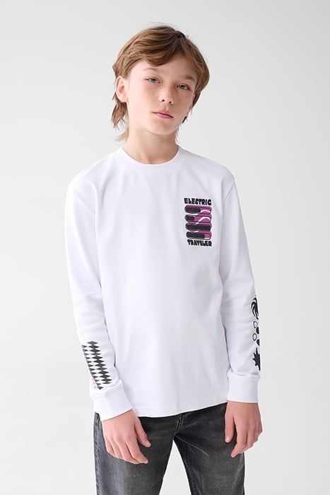 BAM-SBELECTRIC T-SHIRT LS WHITE 1