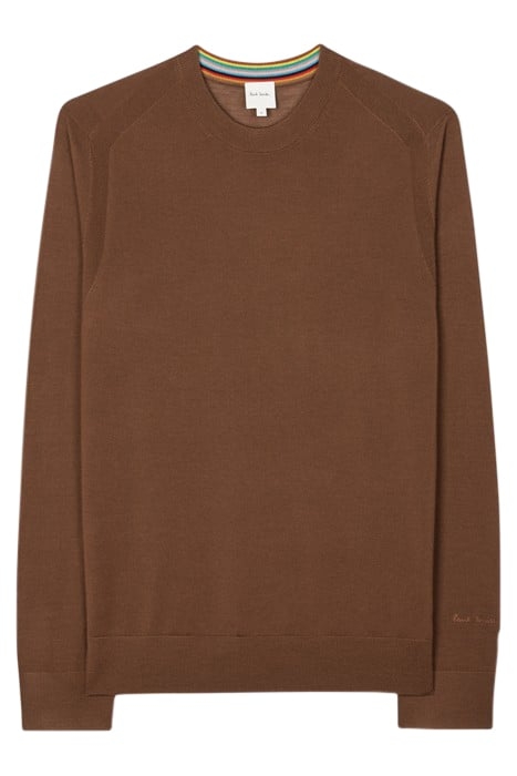 MENS SWEATER CREW NECK MUD 3