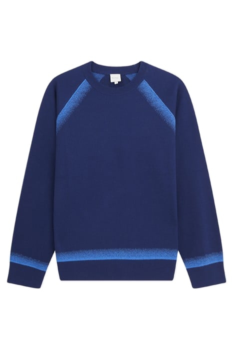 MENS SWEATER CREW NECK INDIGO 4
