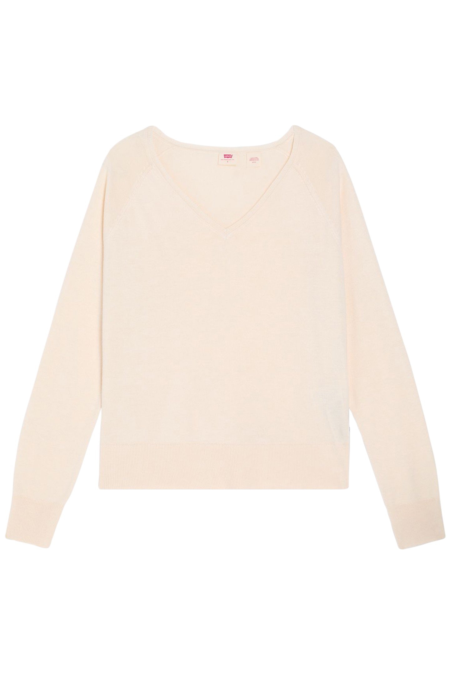 PETAL VNECK SWEATER WHITE SWAN TRIBLEND 3