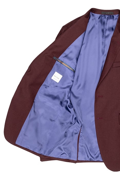 GENTS SLIM FIT 2BTN JACKET BURGUNDY/ BORDE 5