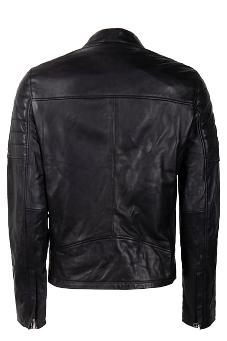 BLEEKER LEATHER BIKER BLACK 2