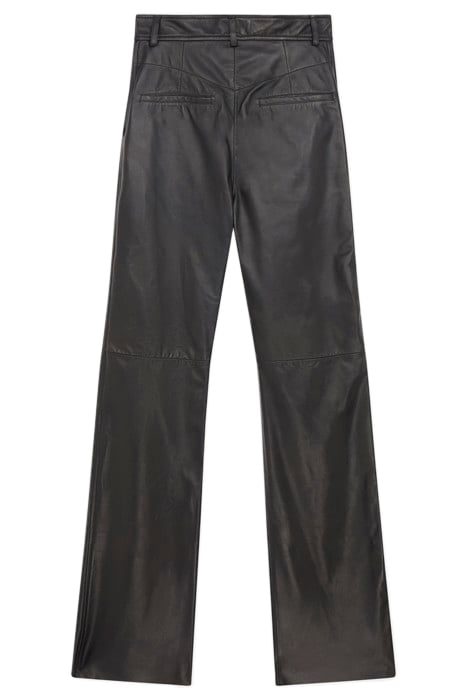 WOMENS TROUSERS LEATHER BLACK 5