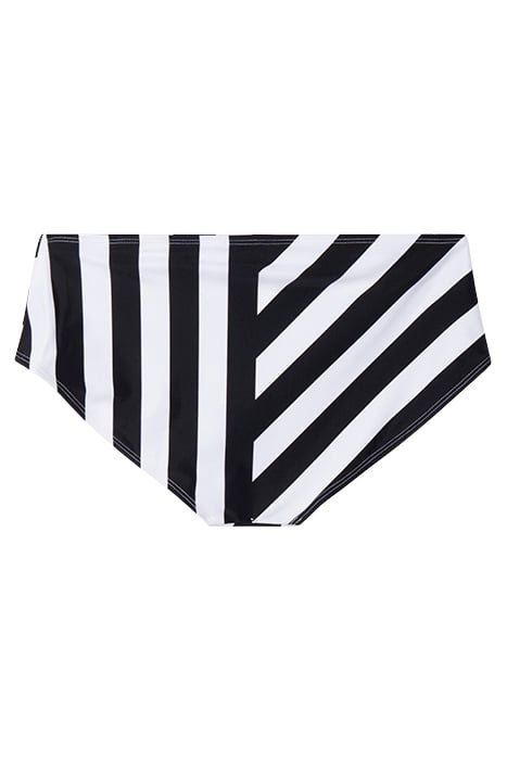 BLOCK STRIPE HIGH RISE BRIEFS BLACK 2
