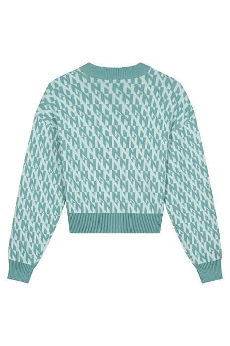 TWIGGY CARDIGAN DEEP OCEAN GREEN 2