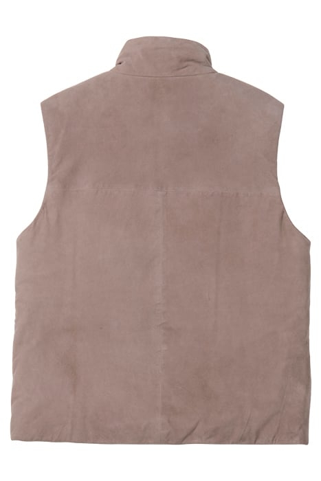 LEV BODYWARMER GREY TAUPE 2