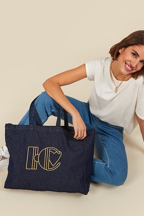 MONOGRAMMED DENIM TOTEBAG I.C DORÉ 2